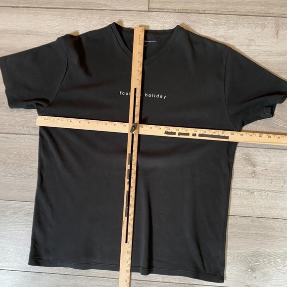 026 Vintage FCUK T Shirt 90s "FCUK Holiday" Grey Large - Picture 5 of 10